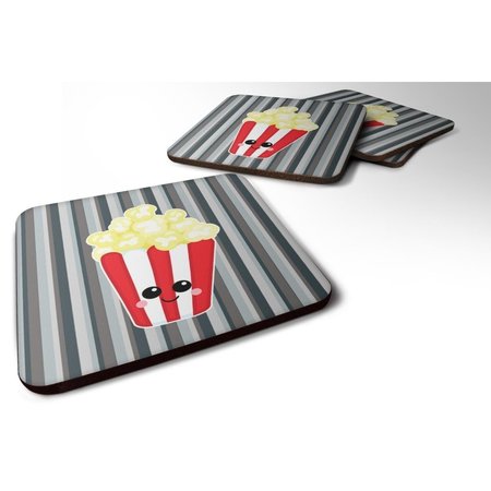 CAROLINES TREASURES Popcorn Face Foam Coasters - Set of 4 BB7053FC